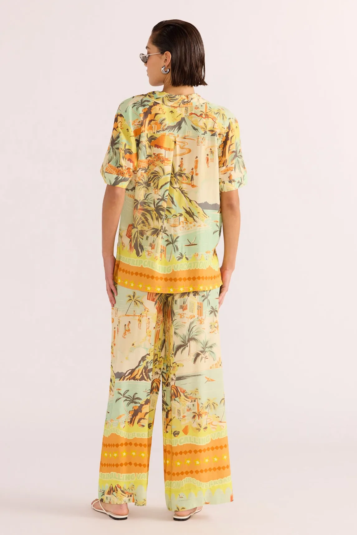 Vacanza Drawstring Pant | Tropical