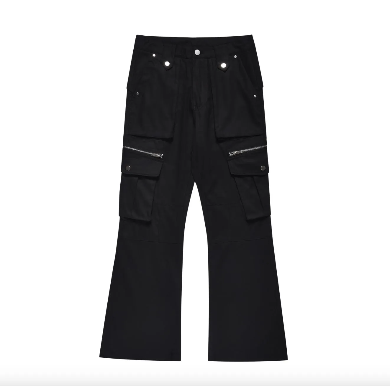 Zipper Pockets Casual Cargo Pants